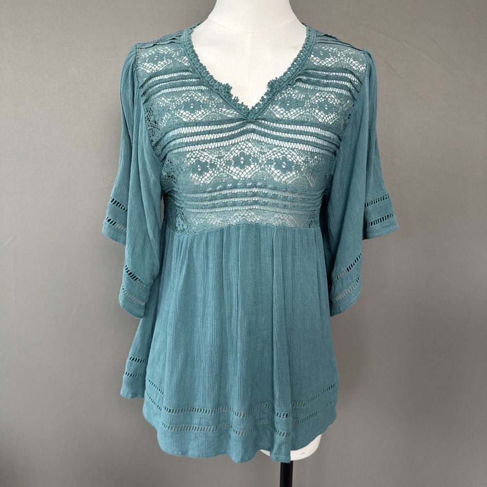 She + Sky Women's Boho Blouse Size Medium